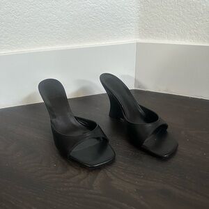 Maryam Nassir Zadeh Black Lido Wedges Size 36